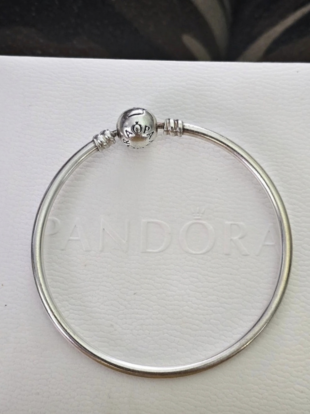 PANDORA Moments Bangle Silver Bracelet